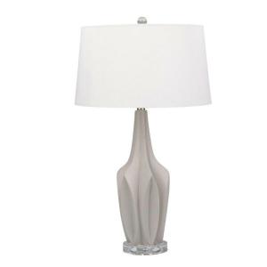 Gray Multifaceted Table Lamp
